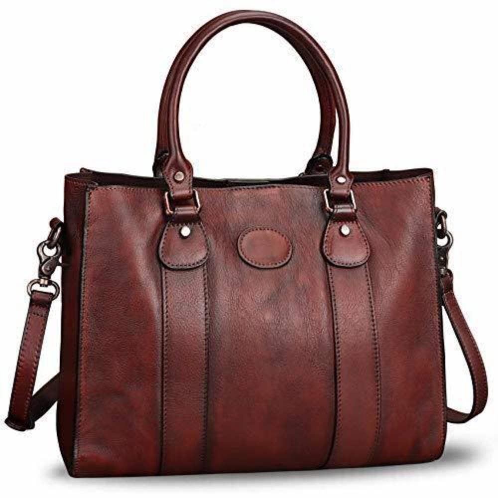 Elegant Genuine Textured Satchel Purses Handbags For Top Handle Strap Bags Lad